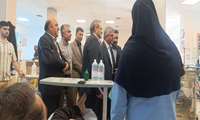 بازدید رئیس دانشگاه و مدیر حراست دانشگاه علوم پزشکی گیلان و مسئولان از بخش دیالیز و اقدامات بهداشتی آستارا