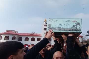  مراسم تشییع پیکر مطهر شهدای گمنام در رشت